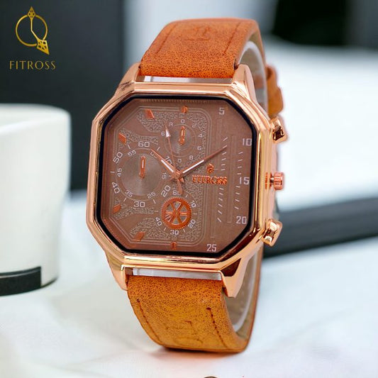 Fitros Square Strap Gents Watch -grey.(without Box)
