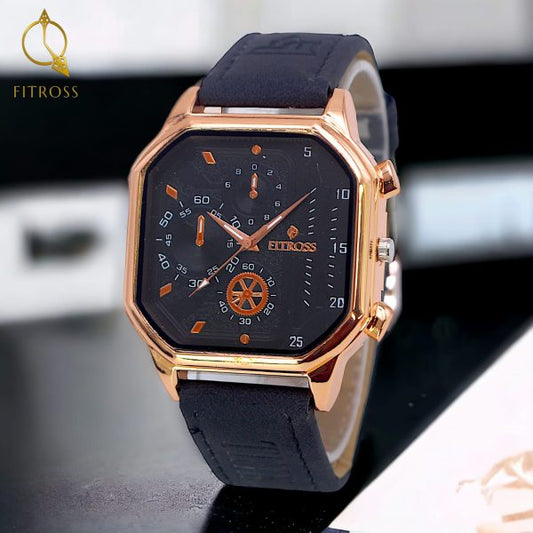 Fitros Square Strap Gents Watch -grey.(without Box)